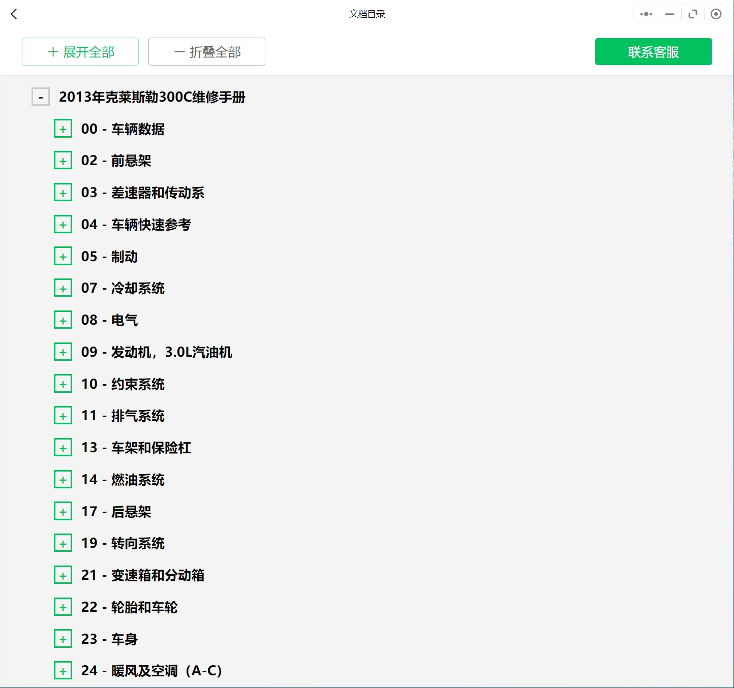 2003-2019年克萊斯勒汽車(chē)維修手冊(cè)和電路圖線路接線圖資料更新汽修幫手資料庫(kù)