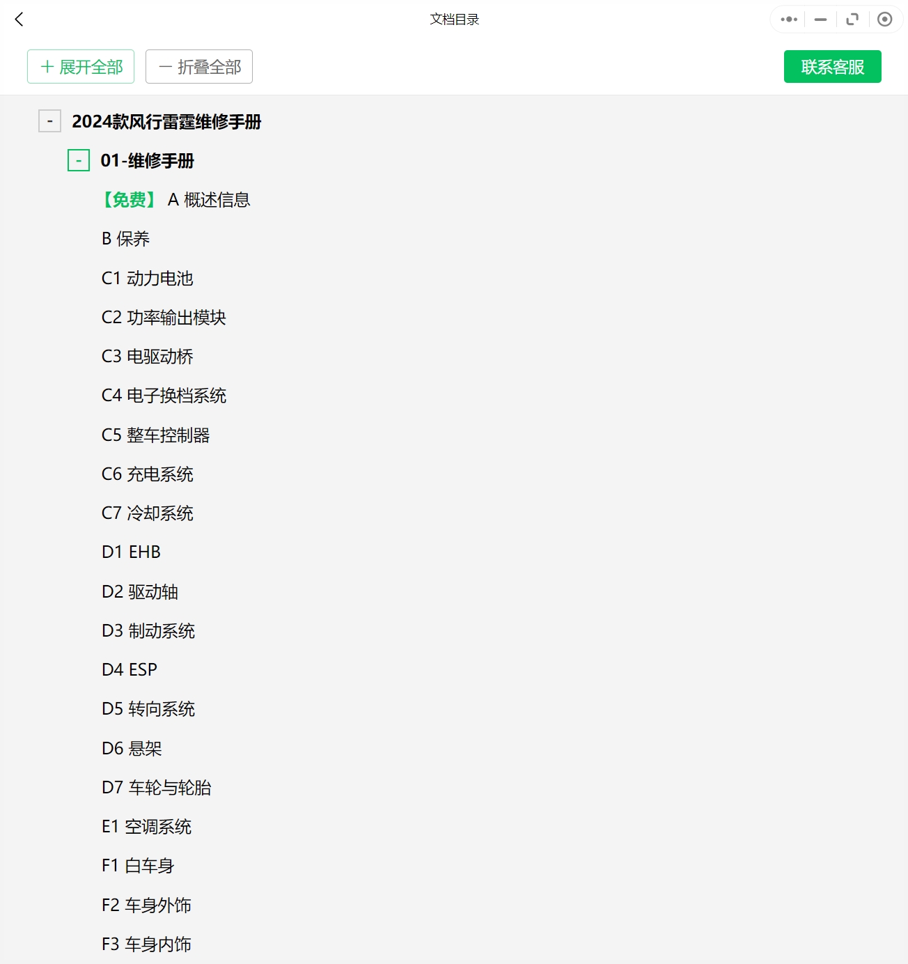 2024年?yáng)|風(fēng)風(fēng)行及東風(fēng)菱智維修手冊(cè)和電路圖資料更新資料更新]